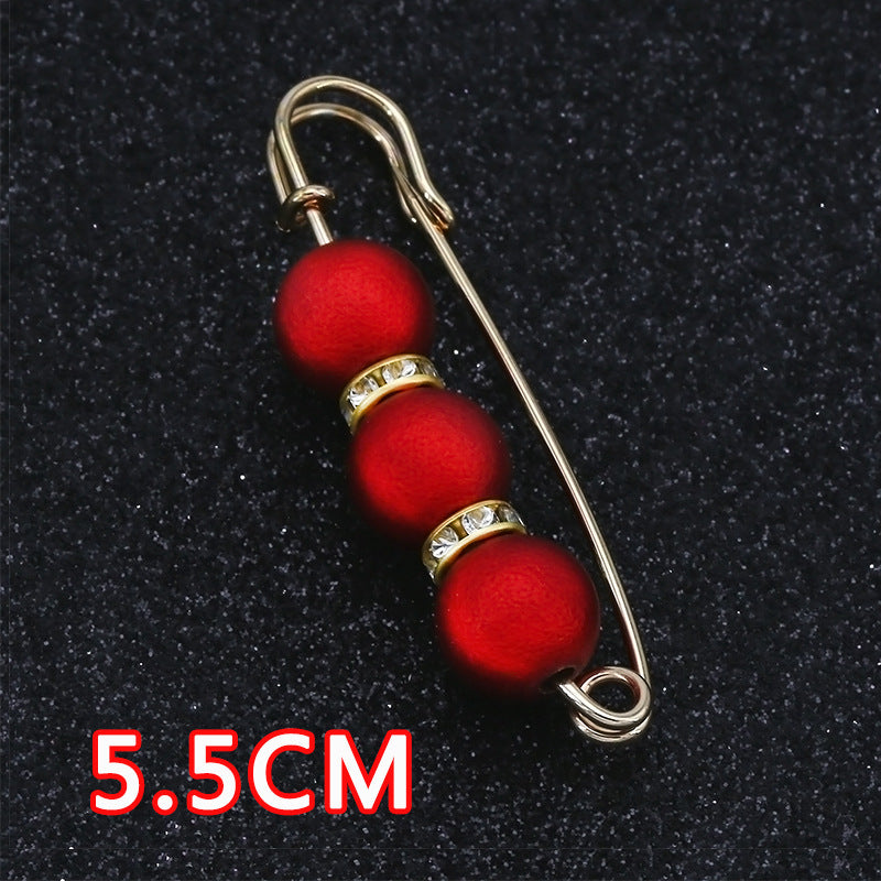 Removable Metal Waist Pin Fixing Clothing Rhinestone Brooch Accessories-178