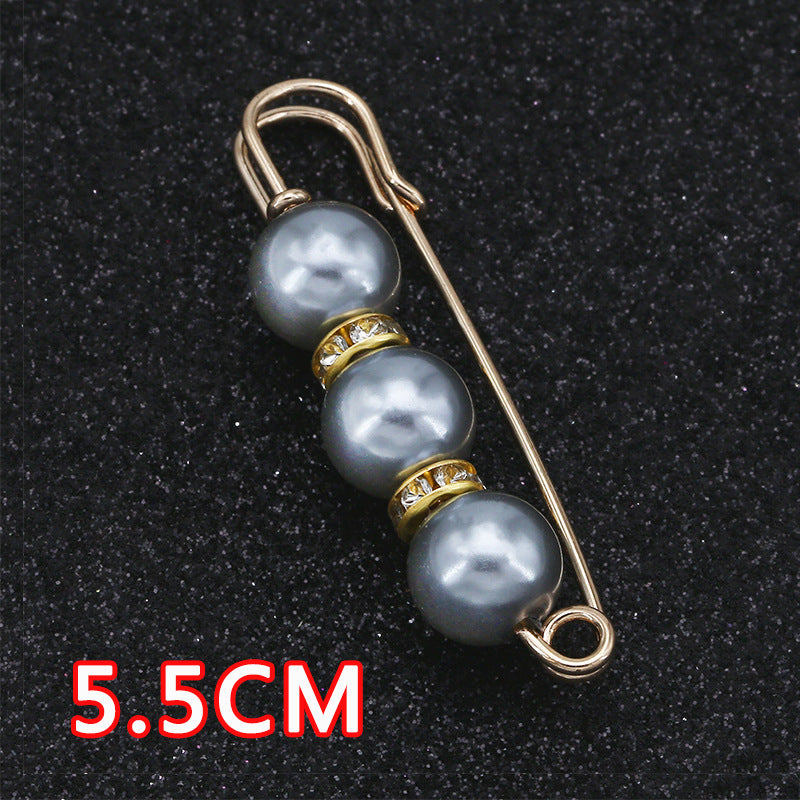 Removable Metal Waist Pin Fixing Clothing Rhinestone Brooch Accessories-178