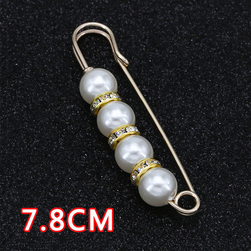Removable Metal Waist Pin Fixing Clothing Rhinestone Brooch Accessories-178