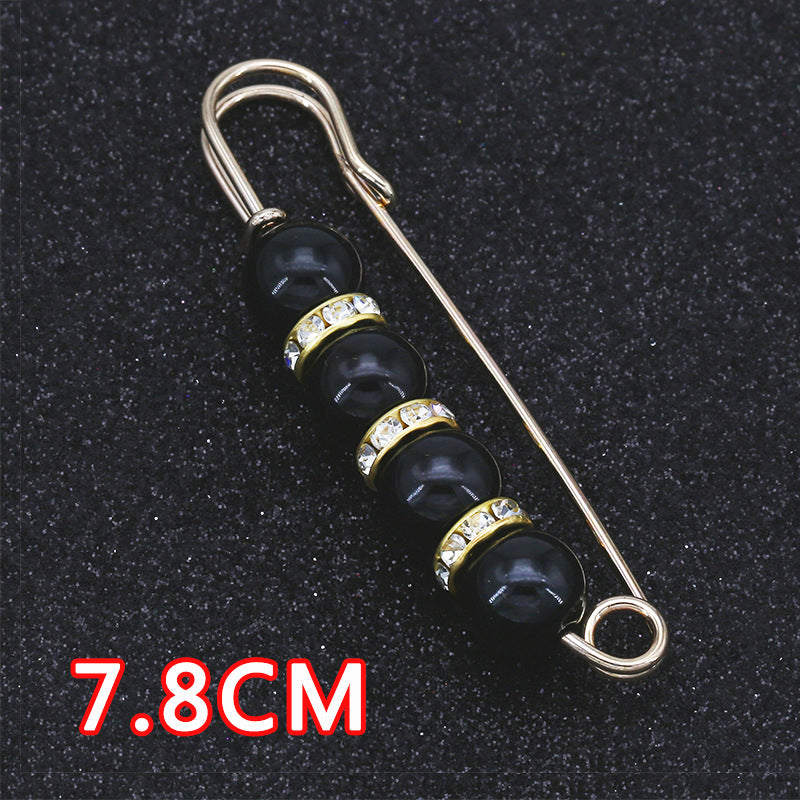 Removable Metal Waist Pin Fixing Clothing Rhinestone Brooch Accessories-178