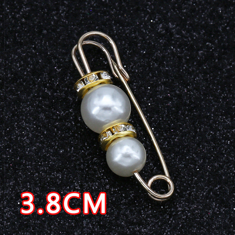 Removable Metal Waist Pin Fixing Clothing Rhinestone Brooch Accessories-178