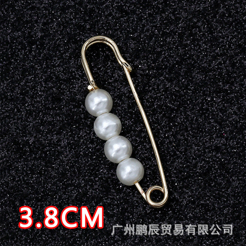 Removable Metal Waist Pin Fixing Clothing Rhinestone Brooch Accessories-178
