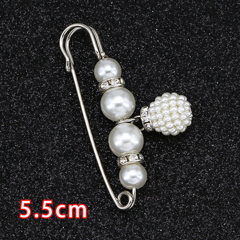 Removable Metal Waist Pin Fixing Clothing Rhinestone Brooch Accessories-178