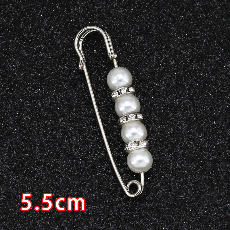 Removable Metal Waist Pin Fixing Clothing Rhinestone Brooch Accessories-178