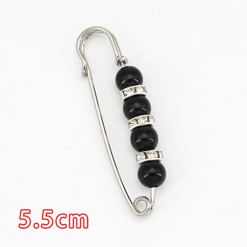 Removable Metal Waist Pin Fixing Clothing Rhinestone Brooch Accessories-178
