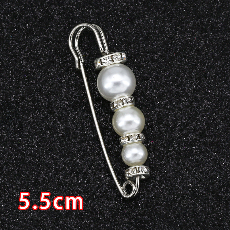 Removable Metal Waist Pin Fixing Clothing Rhinestone Brooch Accessories-178
