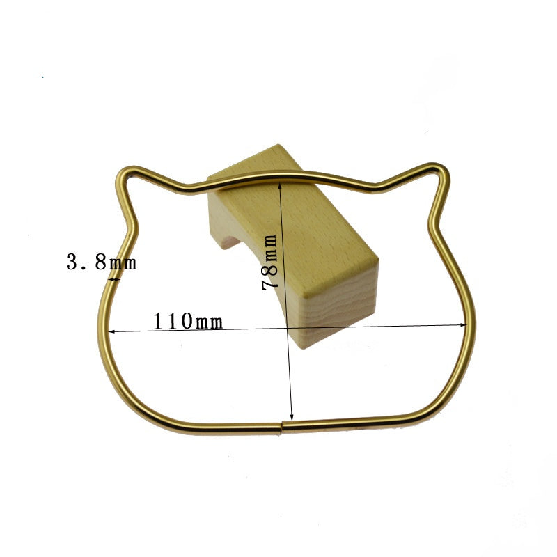 DIY Hardware Accessories Purse Decoration Clasp Handle Connector Iron Ring Bag Handles -178
