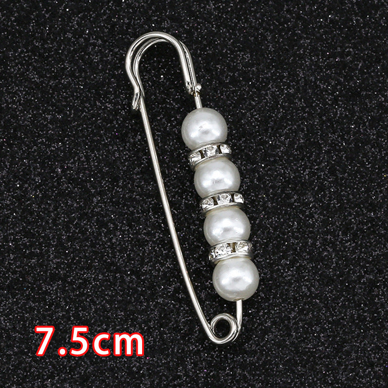 Removable Metal Waist Pin Fixing Clothing Rhinestone Brooch Accessories-178
