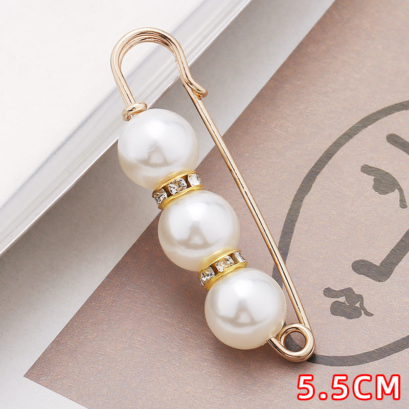 Removable Metal Waist Pin Fixing Clothing Rhinestone Brooch Accessories-178