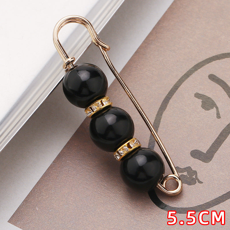 Removable Metal Waist Pin Fixing Clothing Rhinestone Brooch Accessories-178