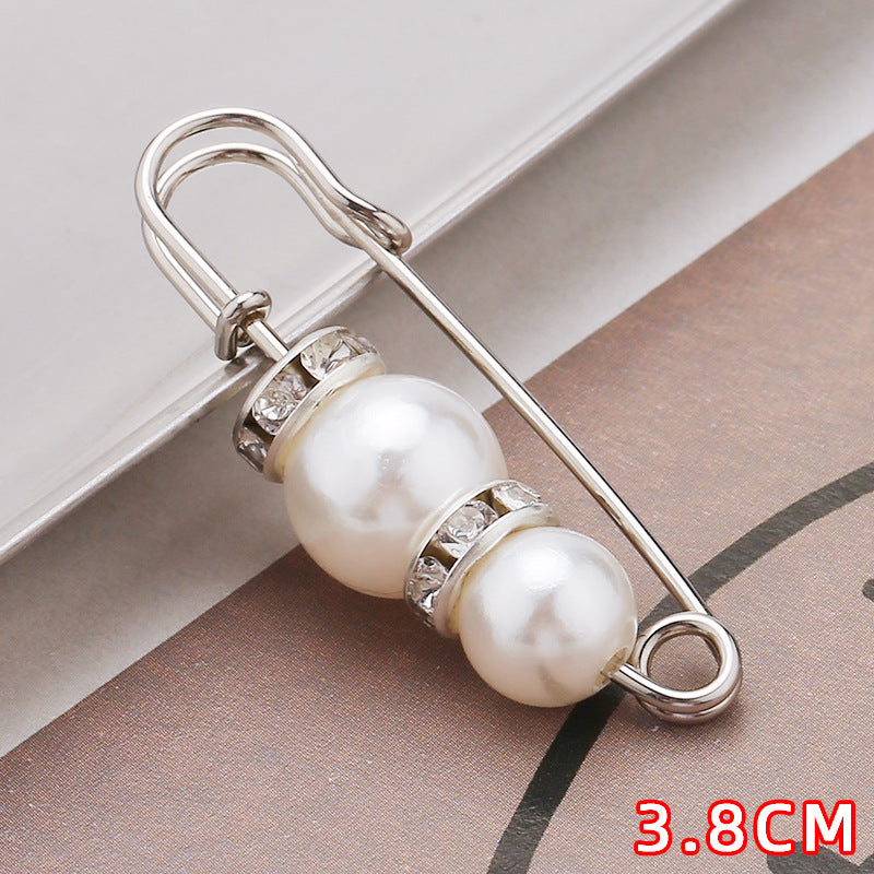 Removable Metal Waist Pin Fixing Clothing Rhinestone Brooch Accessories-178
