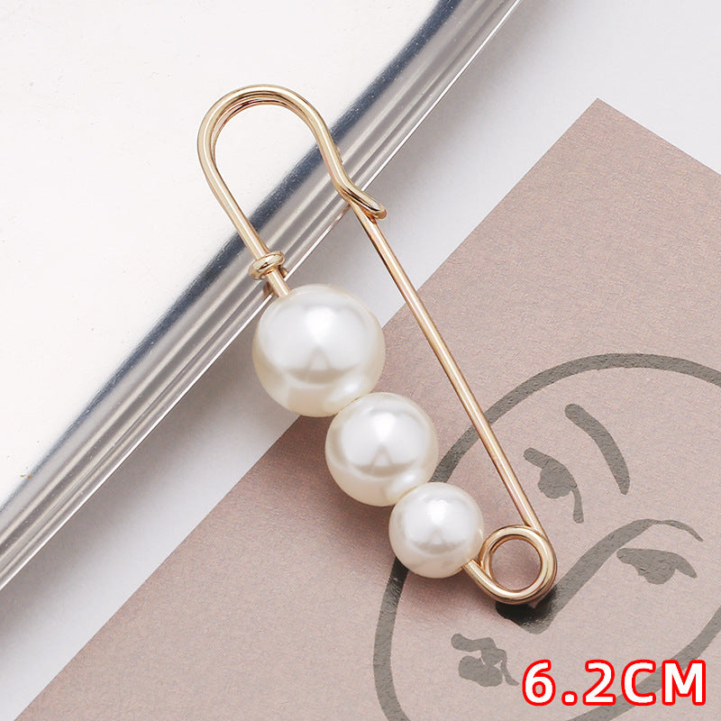 Removable Metal Waist Pin Fixing Clothing Rhinestone Brooch Accessories-178