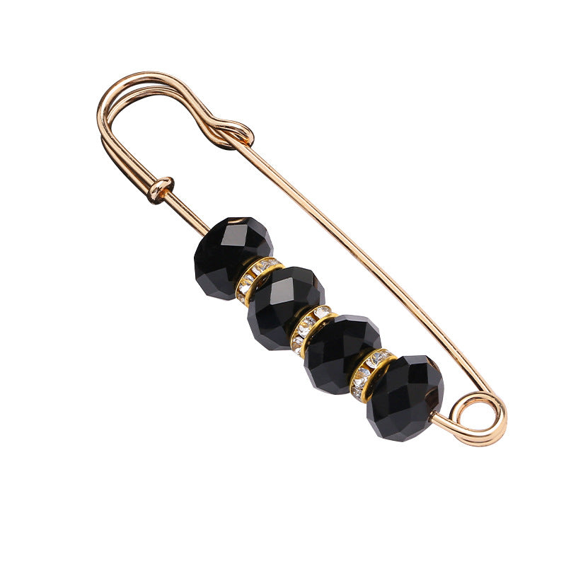 Removable Metal Waist Pin Fixing Clothing Rhinestone Brooch Accessories-178