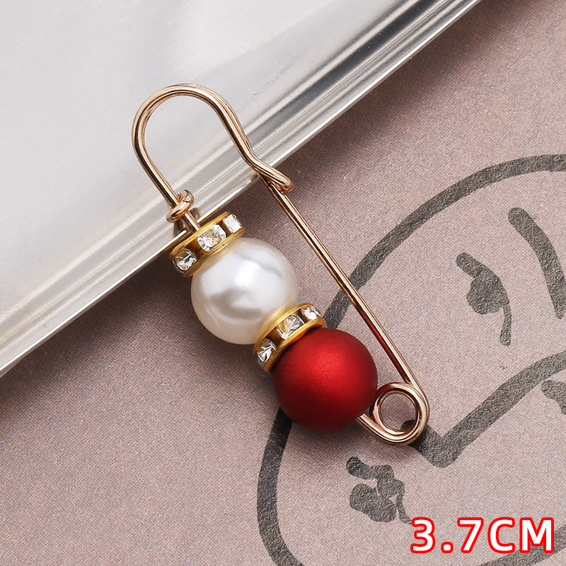 Removable Metal Waist Pin Fixing Clothing Rhinestone Brooch Accessories-178