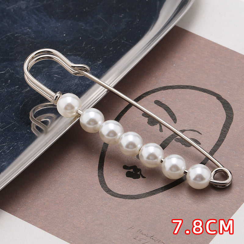 Removable Metal Waist Pin Fixing Clothing Rhinestone Brooch Accessories-178