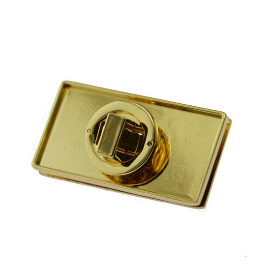 Fashion Design High End Metal handbag hardware bag lock Zinc Alloy turn locks Rectangular twist lock for Handbags and Purse - 179