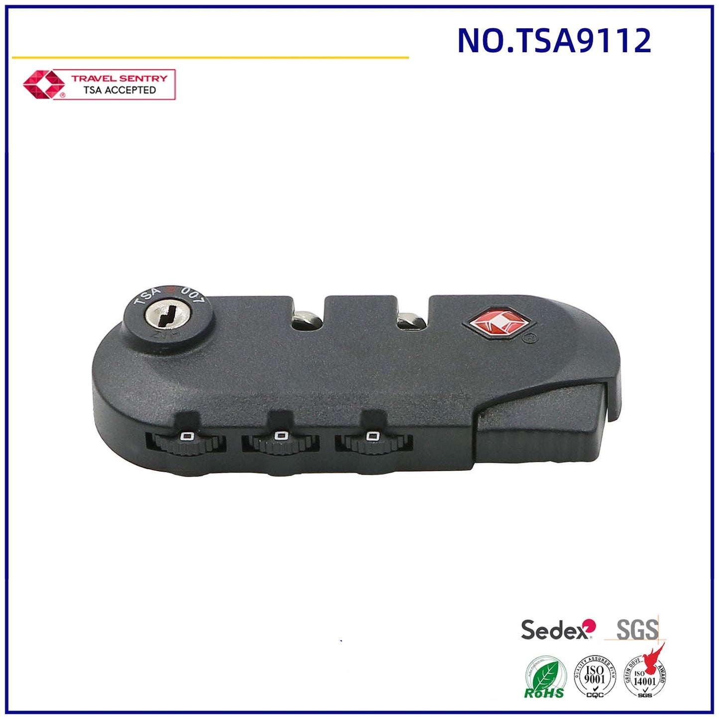 Manufacturer wholesale supply luggage lock luggage luggage accessories bag lock stock TSA lock-18