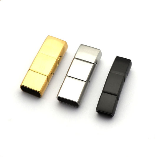 Breakaway Clasps for Necklaces Plastic Bead Barrel Connectors Flat Three Section Buckle Clasps for Jewelry Making-19