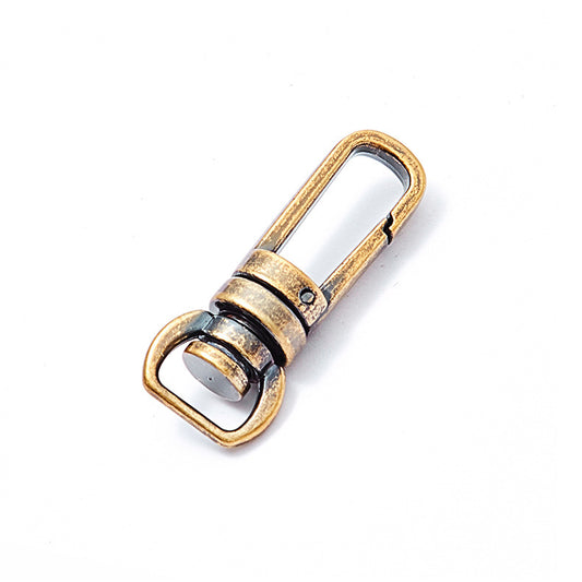 Popular Bag Making Hardware Kit Luggage Accessories Real Gold Plated Alloy Hook Clasp D Ring Swivel Snap Hook-19