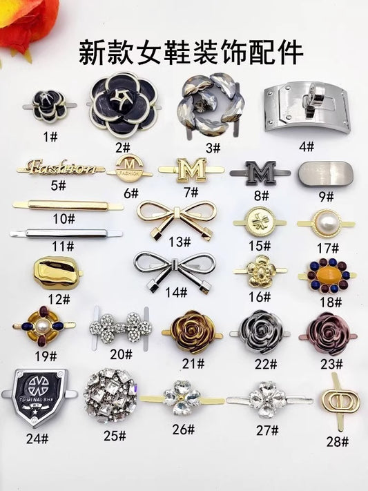 Metal Chain Shoe Decorations for Slippers and Sandals for Enhancing Style Appeal-24