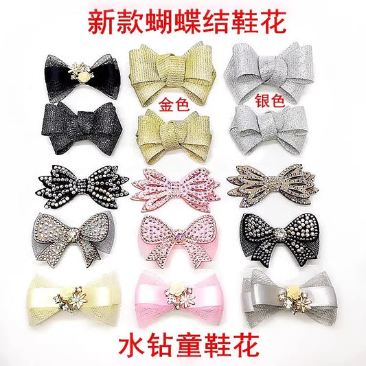 Diy Handmade Rhinestone Bow Children's Shoes Accessories Shoes Flower Women's Shoes Decorative Accessories-115