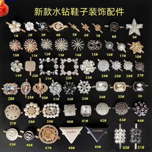 Women's Shoe Accessories Metal Decorative Shoe Buckle Pin Chic Shoe Hooks-10
