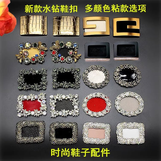 Shiny Crystal Shoe Buckle Metal Buckle for for Women's Shoe-124