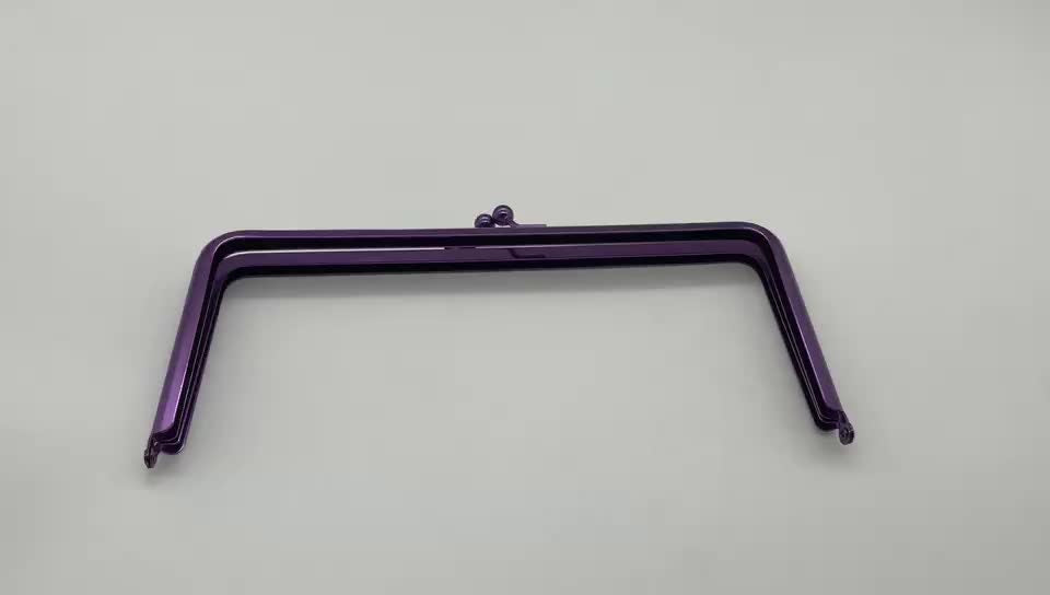 Custom Metal Rectangle Precision Tolerance Frame for Home Furniture Bag Jewelry Box Clutch Frame Hinge Design-111