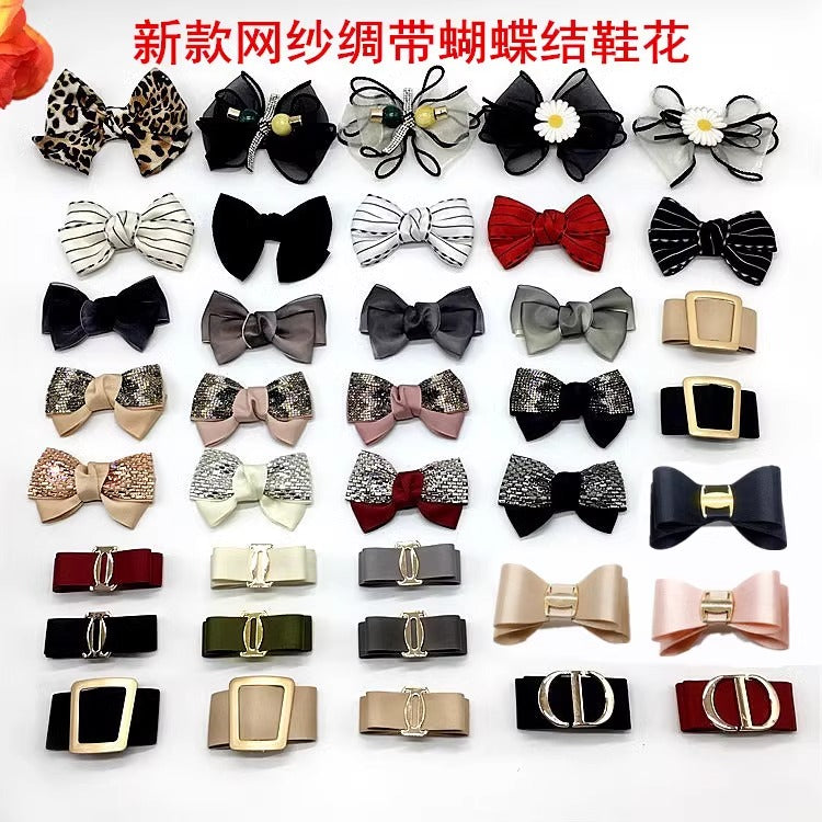 Wholesale Low Price Women's Shoes slippers Clogs Beach Sandals New Charms Decoration Accessories PVC Shoes Flower for slippers-54