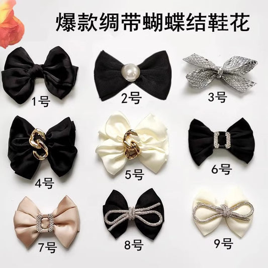Wholesale Bow Pearl Fabric Hair Clips Princess Bow Hairpins-61
