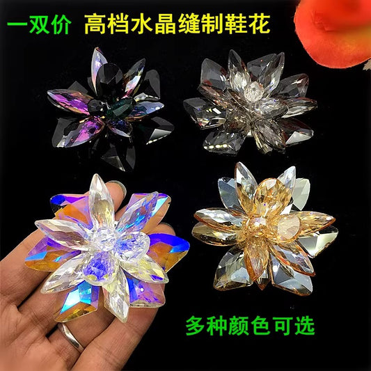 Colorful Handmade Fashion Crystal Shoe Accessories Decorative Shoe Decoration for Lady Shoes-59
