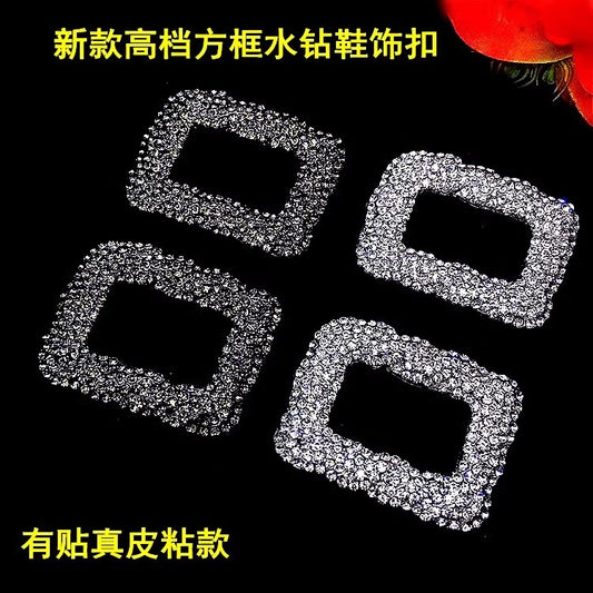 Crystal Rhinestone Metal Decorative Shoe Ornament Embellishment Buckle for Sandal and Women Shoes-101