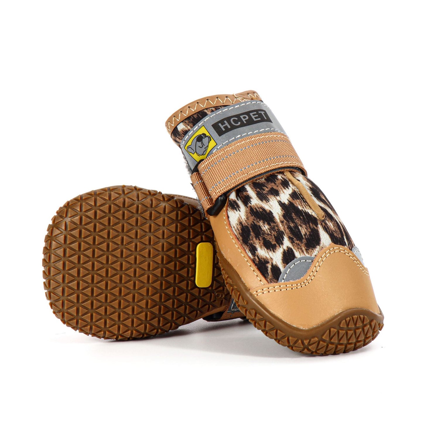 Fashion Designer Leopard Print Pet Shoes Large Dog Shoes Winter Waterproof Dog Shoes-94