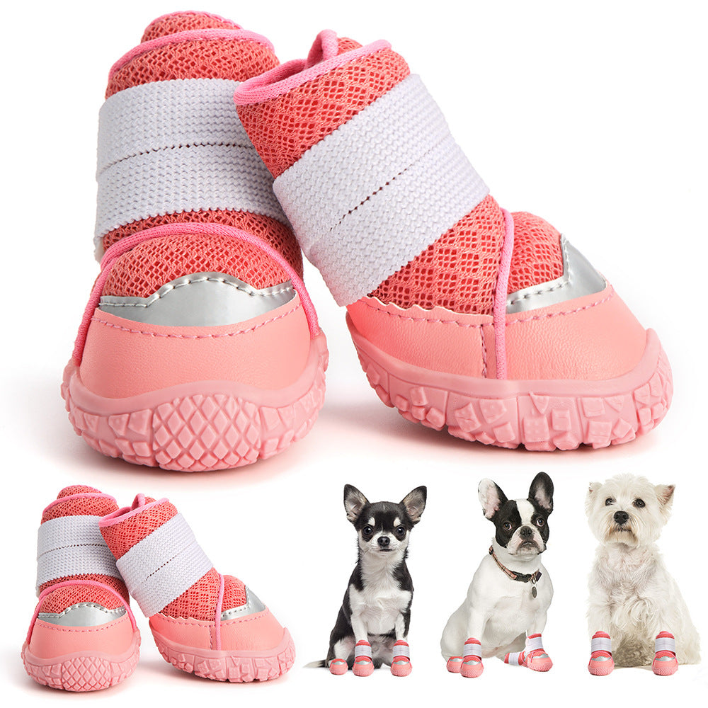 New Arrivals Breathable Waterproof Puppy Shoes Outdoor Dog Sneaker Anti slip Durable Pet Dogs Shoes for Small to Medium-sized-10