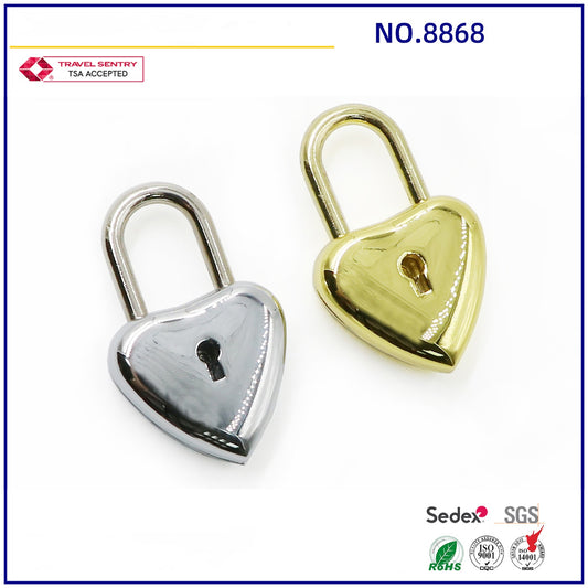 Kukou Hight quality Shape Padlock Clasp Key Lock Star Heart Shape Padlock with Key-2