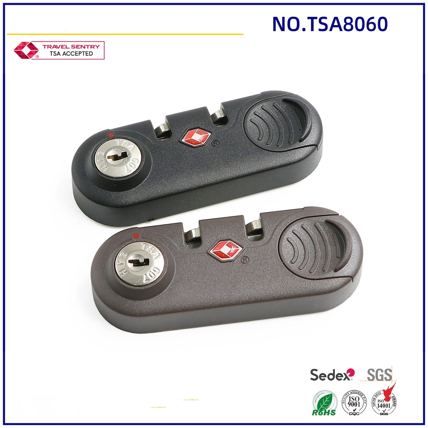 Manufacturer wholesale supply luggage lock luggage luggage accessories bag lock stock TSA   lock-20