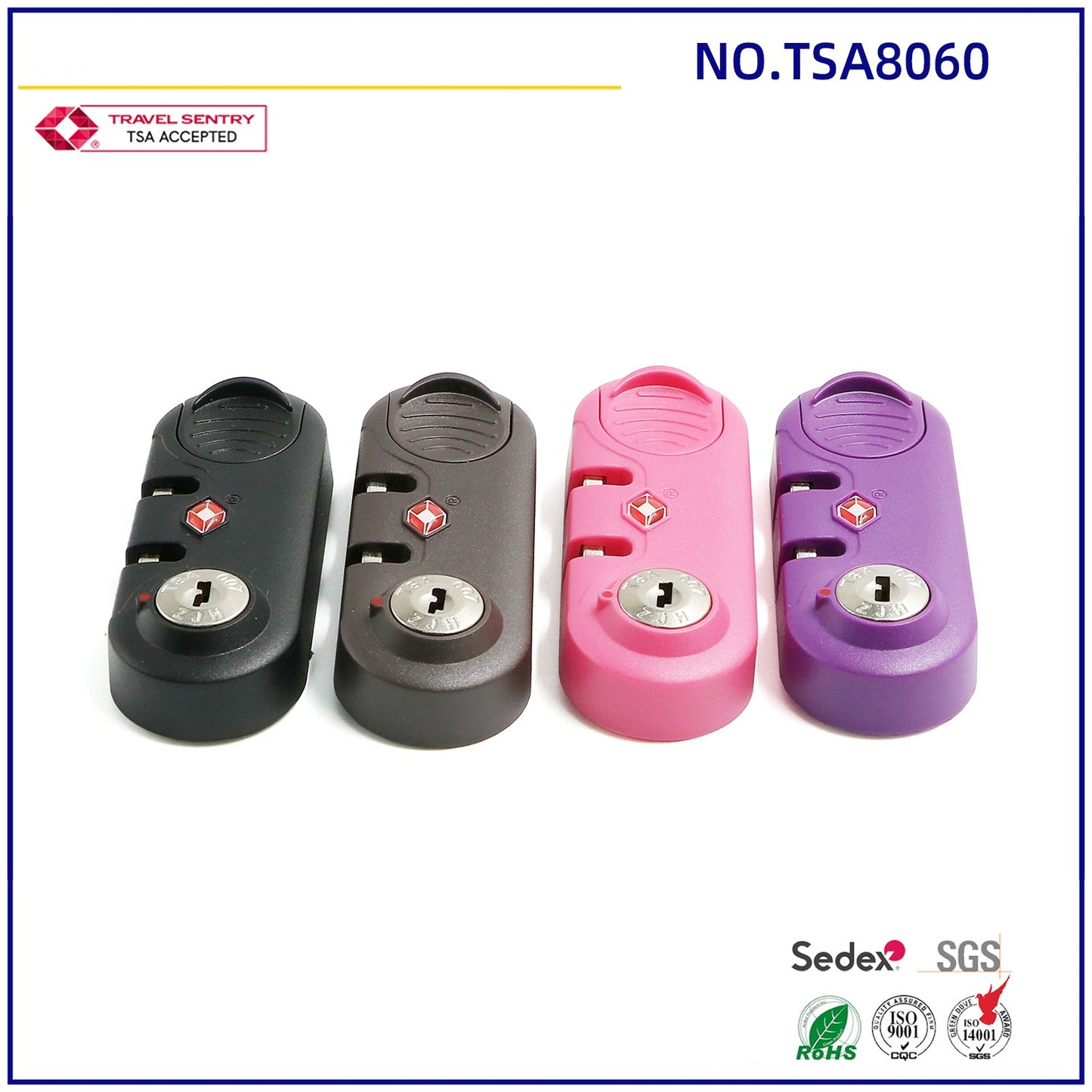 Manufacturer wholesale supply luggage lock luggage luggage accessories bag lock stock TSA   lock-20