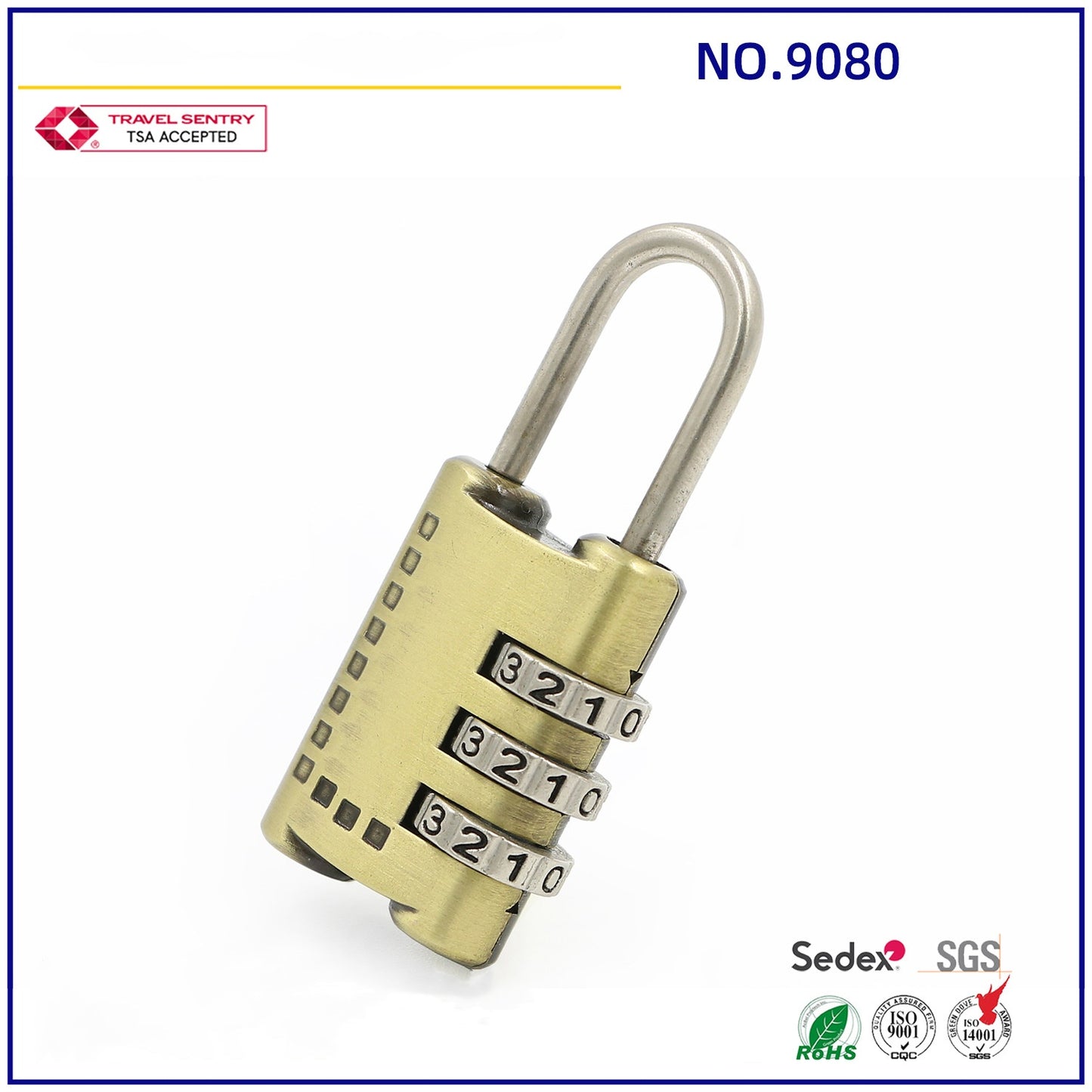 Travel Luggage Locks 3 Digit smart padlock Zinc alloy Travel Waterproof Combination Padlock-21