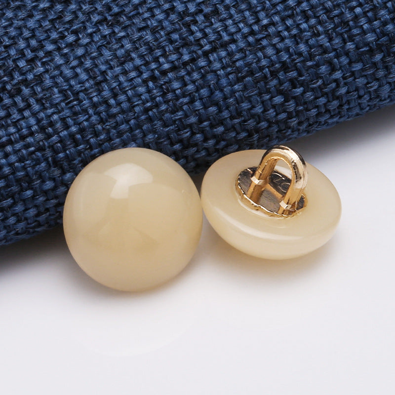 Hot Selling Round Button Pearl, Plastic Pearl Button-214