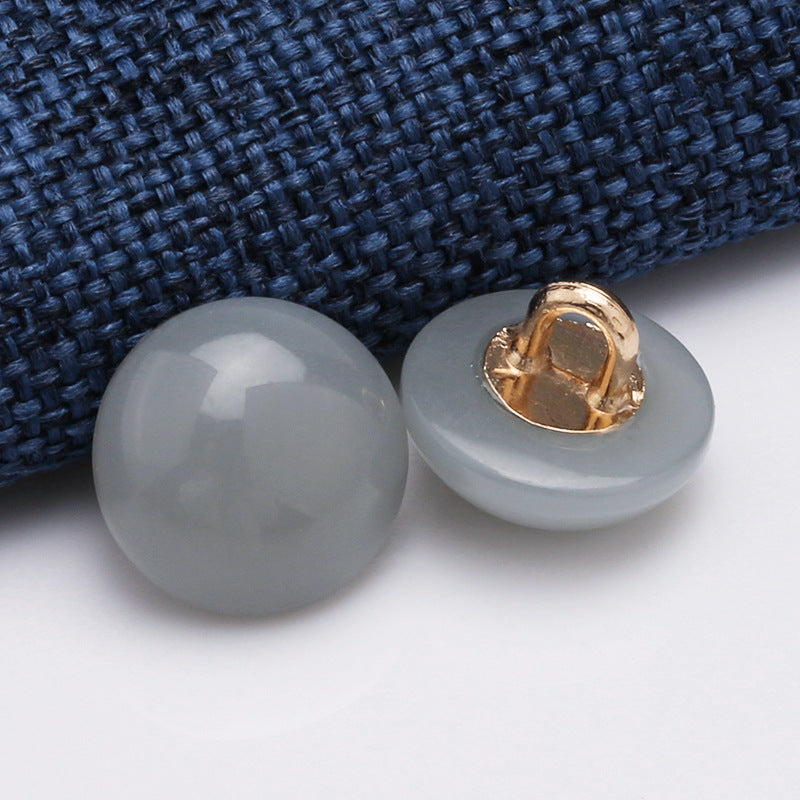 Hot Selling Round Button Pearl, Plastic Pearl Button-214