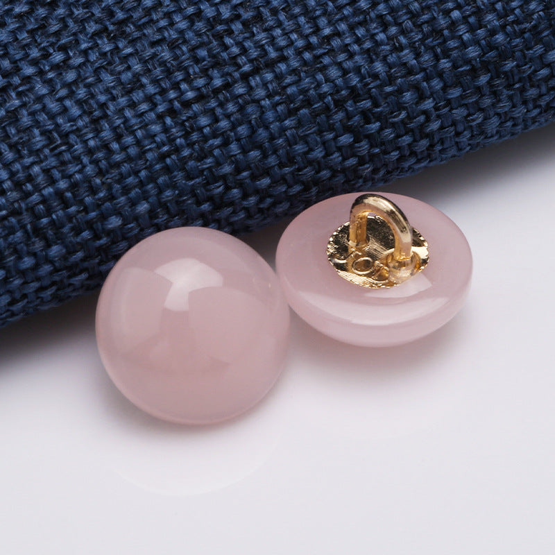 Hot Selling Round Button Pearl, Plastic Pearl Button-214