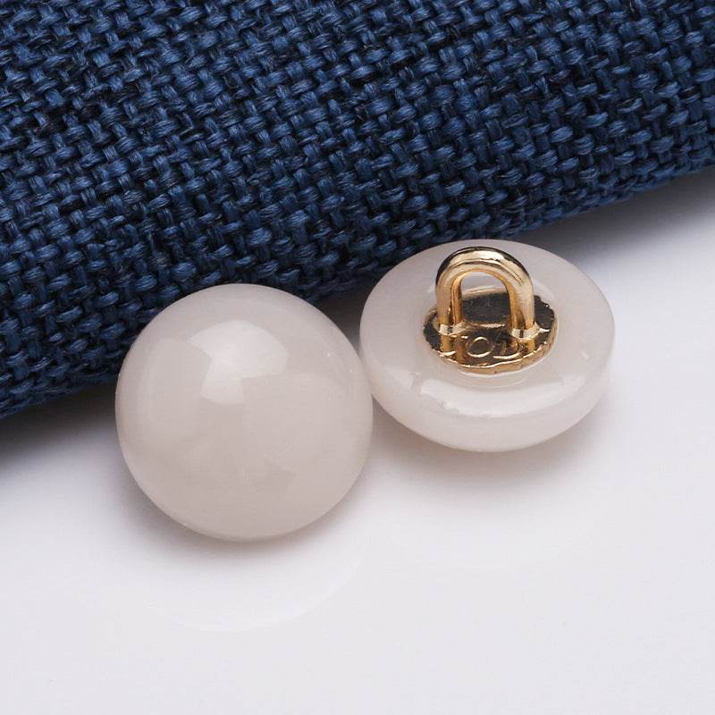 Hot Selling Round Button Pearl, Plastic Pearl Button-214