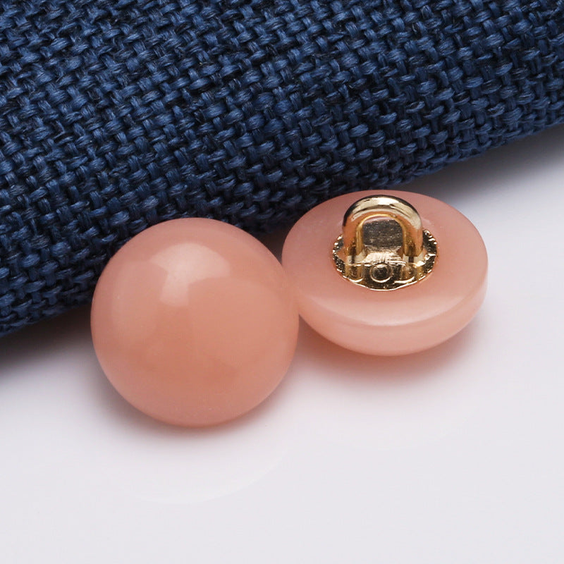 Hot Selling Round Button Pearl, Plastic Pearl Button-214