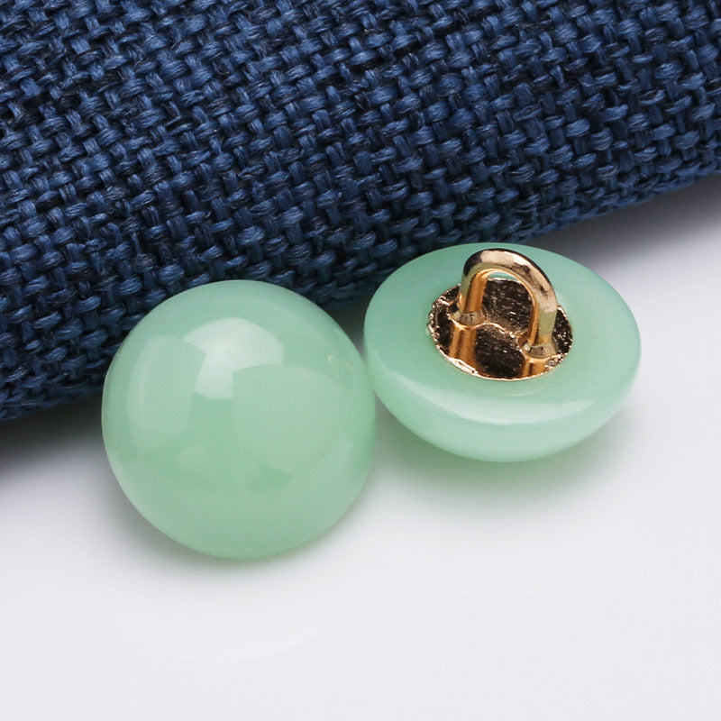Hot Selling Round Button Pearl, Plastic Pearl Button-214