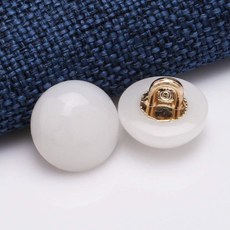 Hot Selling Round Button Pearl, Plastic Pearl Button-214