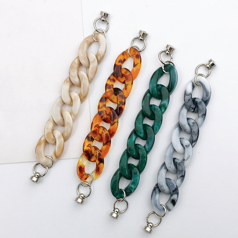Acrylic linking chain rings necklace chain lanyard with Shockproof Phone Case for Phone
