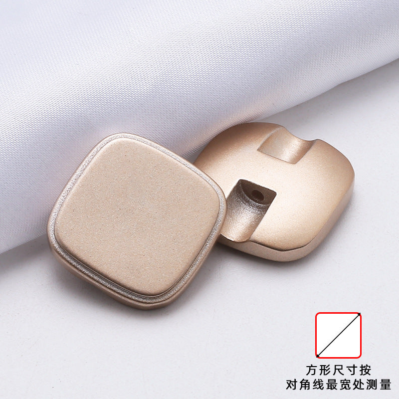 Wholesale Custom Color Plastic Resin Shirt Square Button For Korean Style Coat-247