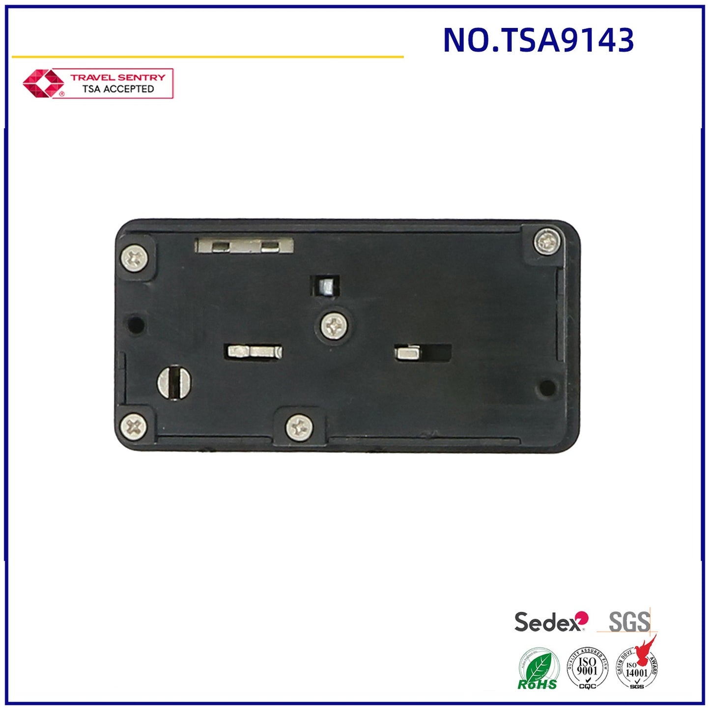 Hot sell aluminum suitcase TSA lock PC PP ABS hard shell luggage lock fabric normal locak-25