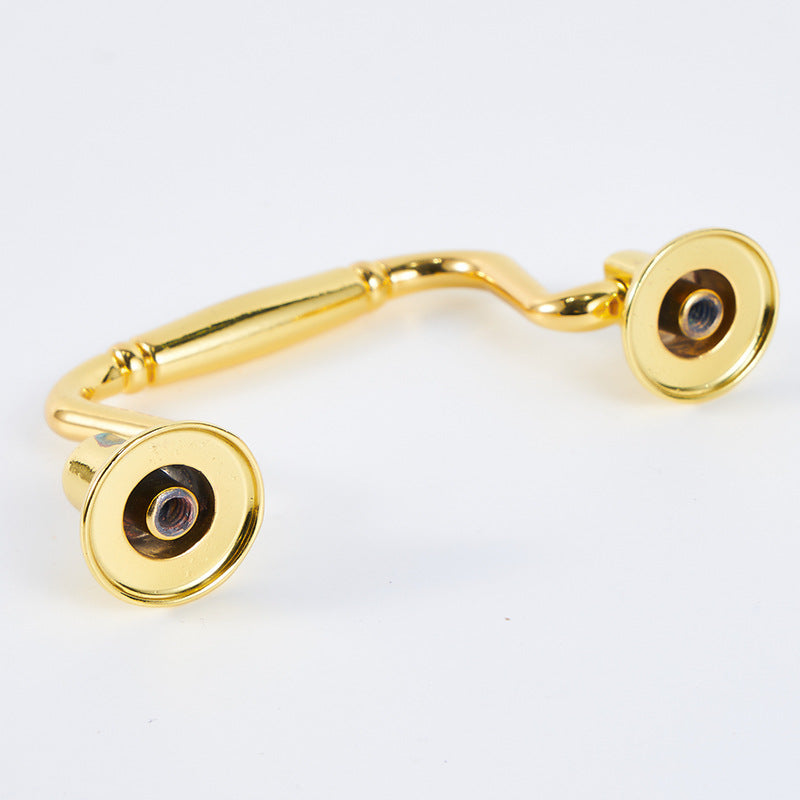 gold color alloy metal wooden jewelry box handle-26