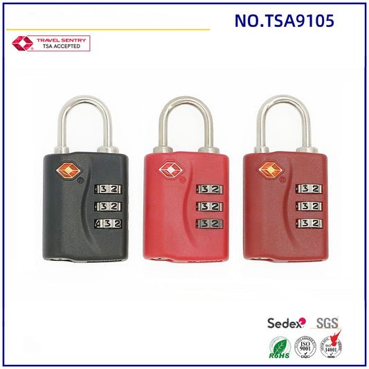 Travelsky custom travel 3 dial combination lock TSA approved luggage padlock-27